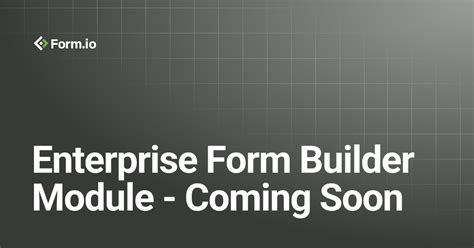 Form Builder Testing Module