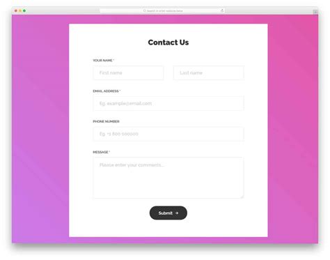 Form Css Sample