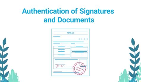 Form For Authentication Of Original Documents