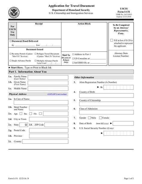 form i 131 supporting documents