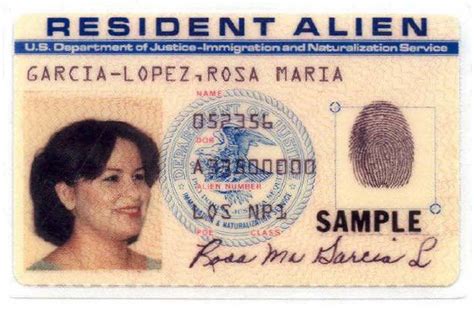 form i-551 resident alien card