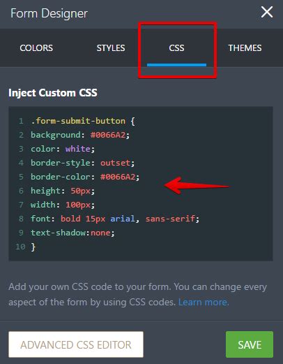 Form Submit Css