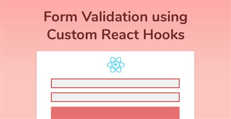Form Validation In React Js Using Hooks Codepen