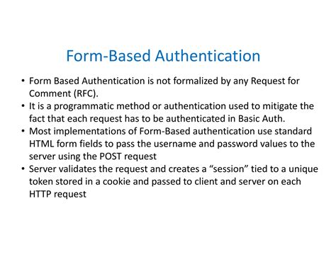 Form-Based Auth Applications