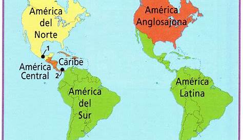 Mapa del continente americano | Continentes, Mapa dibujo, Mapa de