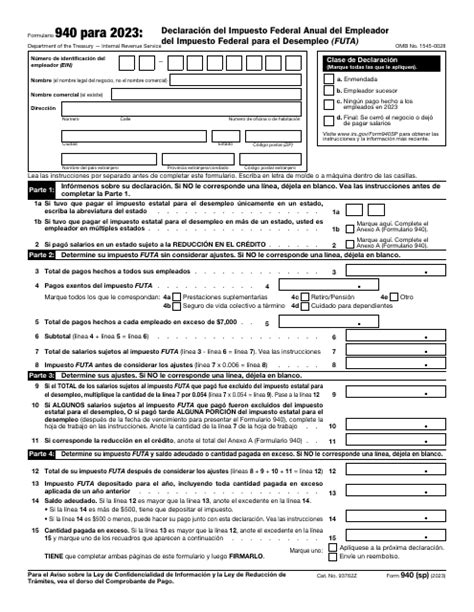 forma 940 sp 2023