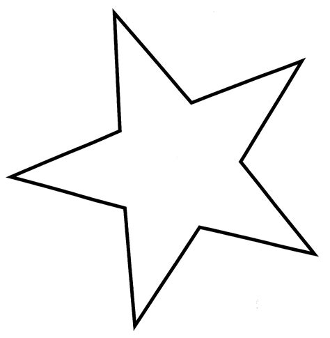forma de estrela para imprimir