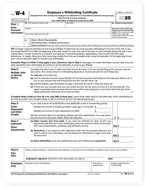 Forma W4 2025