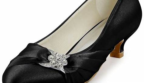Formal Dress Shoes For Wedding ERIJUNOR Women Lace Bridal Mid Heel With