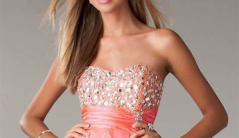 Formal Dresses Short Coral 2015 Cheap Prom Cheap Bridesmaid