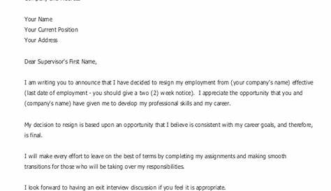 Formal Resignation Letter Template Uk Example Mt Home Arts