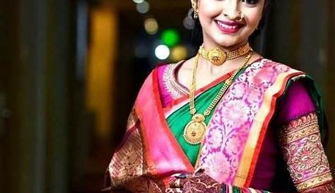 Marathi Bridal Look in Traditional Saree K4 Fashion