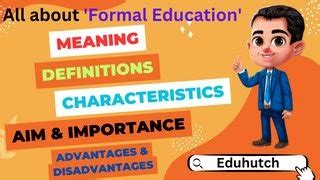 formal education definition in english