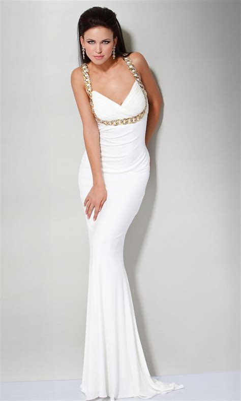 formal elegant classy white dress