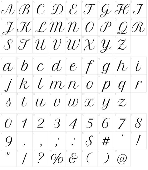 formal script font examples