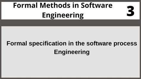 formal specification method in software engineering in hindi