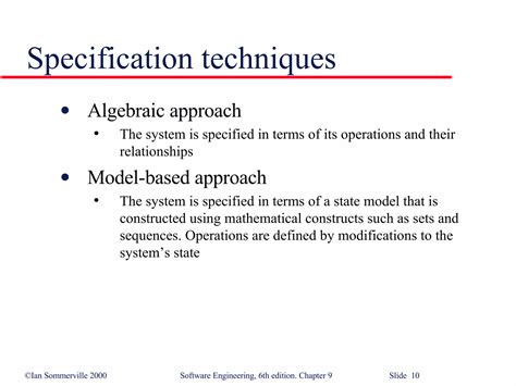 formal specification techniques in software engineering wikipedia