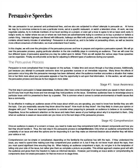 formal speech examples pdf