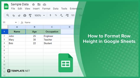 Changing Column Widths and Row Heights in Excel and Google Spreadsheets