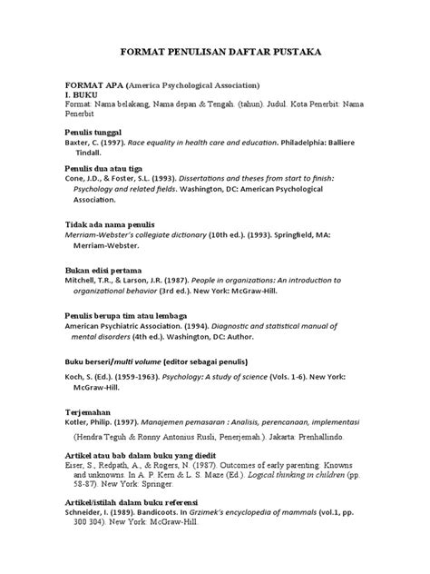 Cara Penulisan Daftar Pustaka dari Berbagai Sumber dan Contohnya idschool
