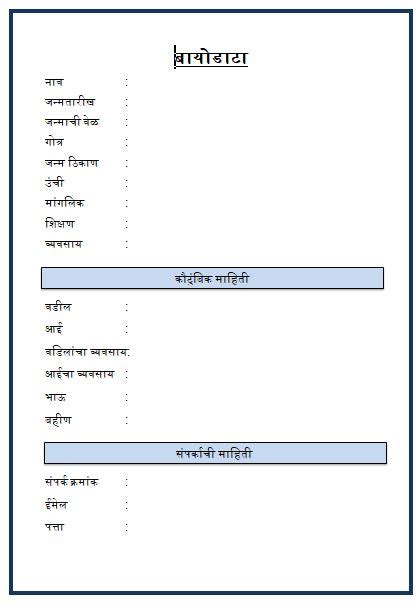 format data meaning in marathi