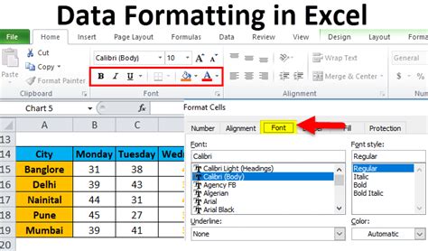 format page in excel