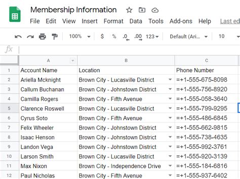 How to Format Phone Numbers in Google Sheets