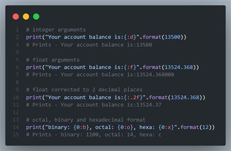 Format Placeholder Python