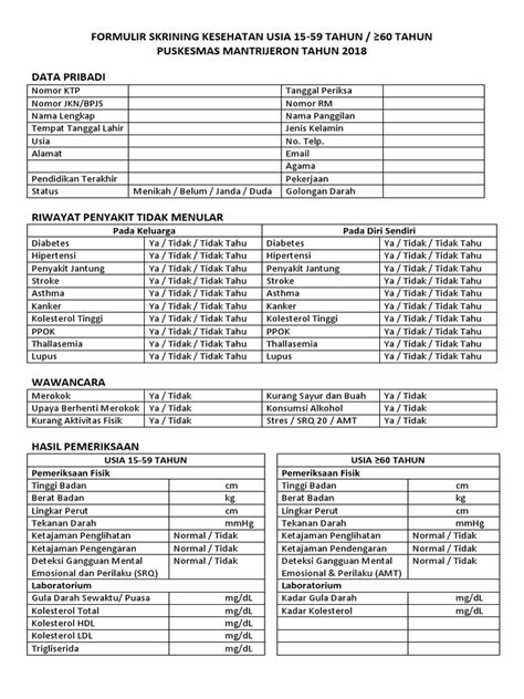 format skrining bpjs