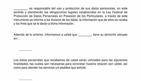 Formato Aviso DE Privacidad DE Datos Personales - Politica - SENA - Studocu