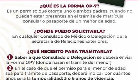 Formato OP5 para pasaporte mexicano 2021 | La Verdad Noticias