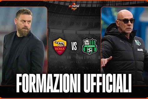 formazioni ufficiali sassuolo roma