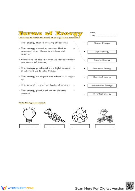 Forms Of Energy For 5Th Grade