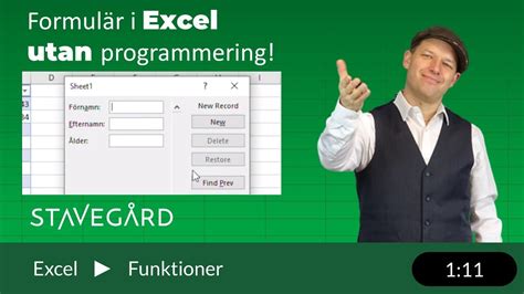 5 Excel Formulär Tips