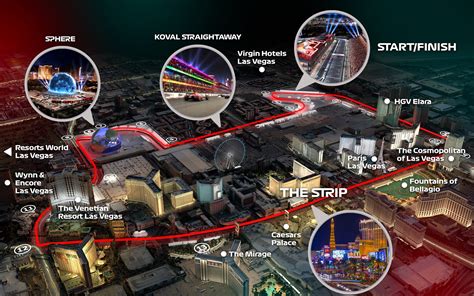 formula 1 race las vegas map