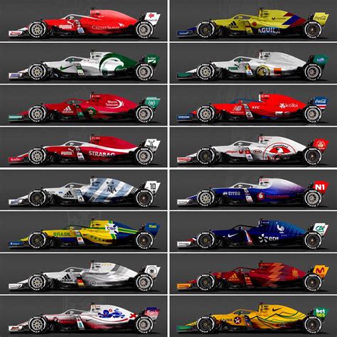 formula 1 teams cars