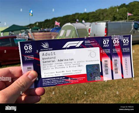 Formula 1 Silverstone Weekend Grandstand Ticket (F1) 2019 in