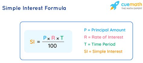 formula for amount in simple interest with example
