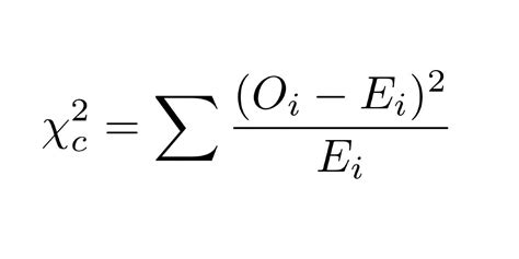 formula for chi square
