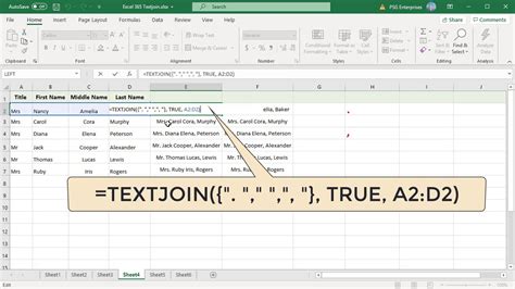 Formula For Joining Text In Excel