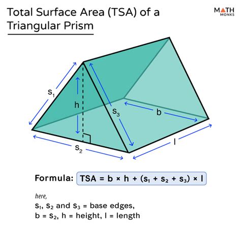 formula for surface area of triangular based prism