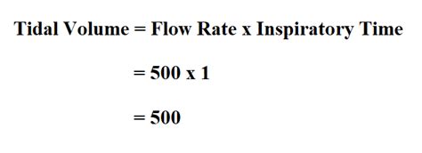 formula for tidal volume calculation