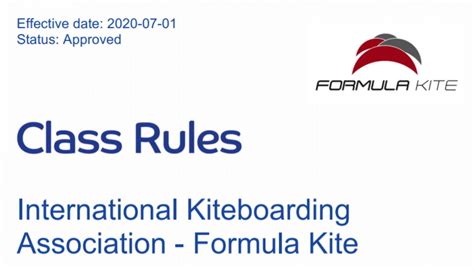 Formula Kite Class Rules