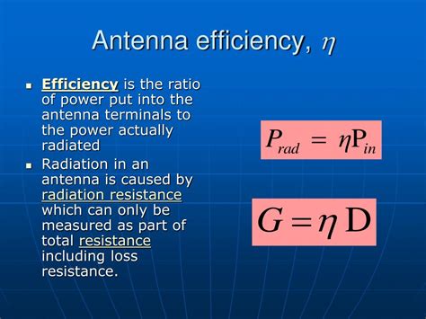 Formula Of Efficiency Antenna