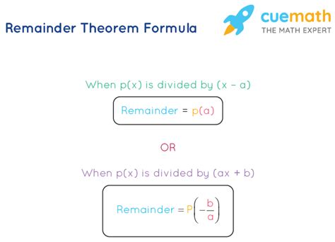 formula of remainder theorem