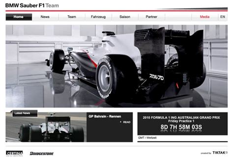 formula one racing websites