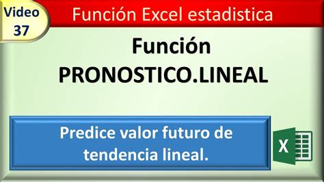 formula pronostico lineal excel