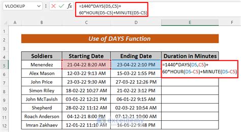 formula to calculate time difference between two dates in excel