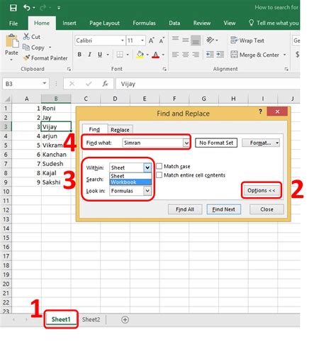 formula to find word in excel