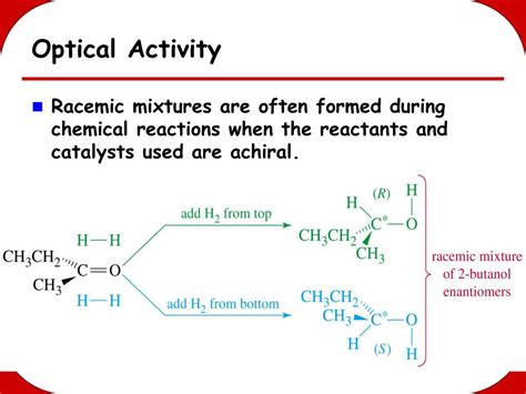 Formula for optically active?
